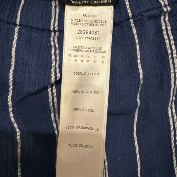 ✨Lauren Ralph Lauren Striped Off-the-Shoulder Dress Cover-Up XL✨ - Picture 4 of 5